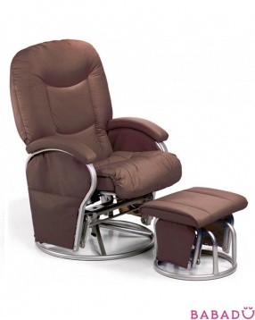 Кресло для кормления Metal Glider brown Hauck (Хаук)