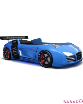 Кровать-машина Audi RS Turbo синяя New Grifon Style