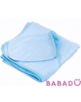 Махровое полотенце 110х110 голубое Italbaby (Италбеби)