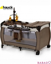 Манеж-кровать Baby Center pooh doodle brown Hauck (Хаук)