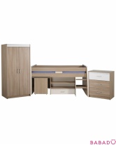 Комплект мебели Кровать, комод и шкаф Giga Parisot 