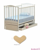 Кровать PEN маятник 60х120 см (натуральный) Baby Italia (Беби Италия)