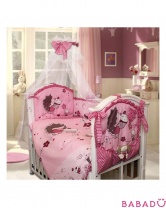 Комплект в кроватку Ёжик Топа-Топ 8 предметов розовый Золотой Гусь