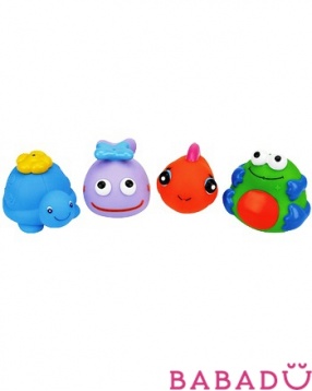 Набор для ванны из 4-х игрушек (черепашка, кит, рыбка, лягушка) K's Kids (К'с Кидс)