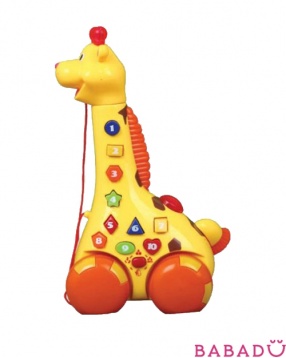 Игрушка-каталка Ученый жираф Умка