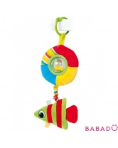Мягкая игрушка-подвеска с погремушкой Цветной океан Canpol (Канпол) в ассорт.