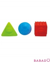 Игрушки для купания Геометрические фигуры (зеленый, красный, синий) K's Kids (К'с Кидс)