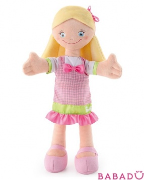 Кукла мягкая в розовом платье 30 см Trudi
