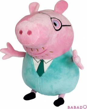Мягкая игрушка Папа Свин с галстуком 30 см Свинка Пеппа (Peppa Pig)