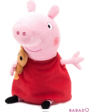 Мягкая игрушка Свинка Пеппа с медвежонком (Peppa Pig)