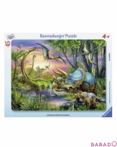 Пазл Динозавры на рассвете 45 шт Ravensburger