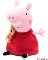 Мягкая игрушка Свинка Пеппа с медвежонком (Peppa Pig)