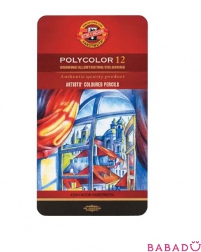Набор цветных карандашей 12 шт. Polycolor Koh I Noor (Кохинор)