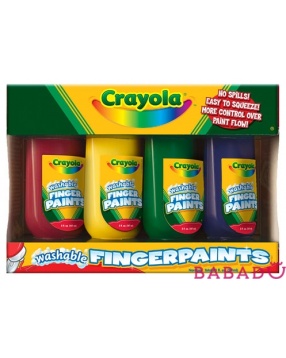 Смываемые краски для рисования пальцами Сrayola (Крайола)