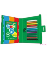 Цветные утолщённые восковые карандаши baby, 12 цветов  + точилка 13,4 мм, Alpino (Альпино)