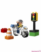 Полицейский мотоцикл Лего Дупло (Lego Duplo)