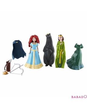 Набор DeLuxe с куклой Принцесса Диснея Храбрая сердцем Мерида и королева (Mattel Disney Princess)