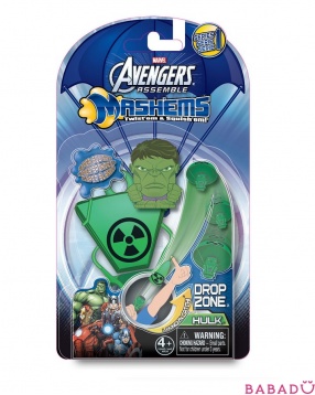 Набор Парашют и игрушка-мялка Мстители Marvel (Марвел) в ассорт.