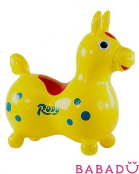 Лошадка Rody желтая Ledraplastic