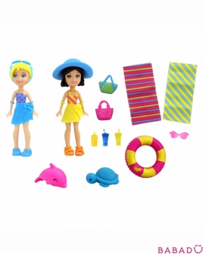 Пляжный набор Polly Pocket Mattel (Маттел)