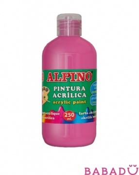 Акриловая краска 250 мл пурпурная Alpino (Альпино)
