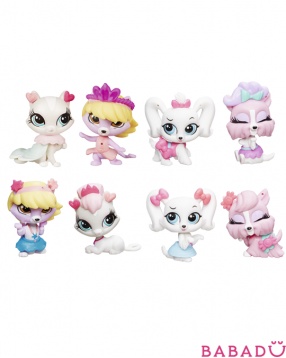 Набор 4 зверюшки с аксессуарами Hasbro Littlest Pet Shop (Литл Пет Шоп) в ассорт.