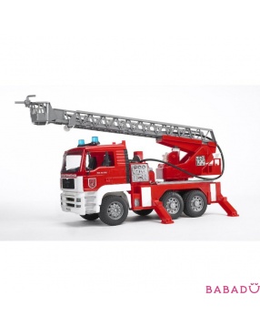 Пожарная машина MAN с лестницей с модулем со световыми и звуковыми эффектами Bruder (Брудер)