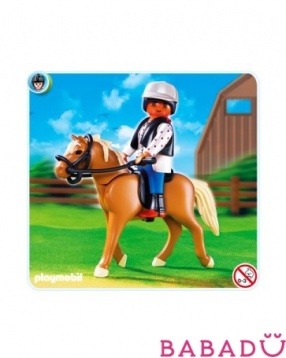 Лошадь Хафлингер со стойлом Playmobil (Плеймобил)