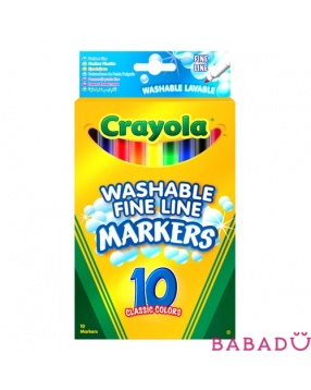 10 смываемых фломастеров Crayola (Крайола)