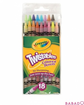 18 выкручивающихся цветных карандашей Crayola (Крайола)