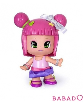 Кукла Пинипон с аксессуарами для макияжа (розовые волосы) Famosa (Фамоса)