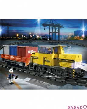 Грузовой поезд с контейнерами Playmobil (Плеймобил)