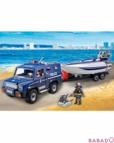 Полицейский грузовик с катером Playmobil (Плеймобил)