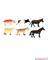 Набор из 6 домашних животных 10 см Играем вместе в ассорт.