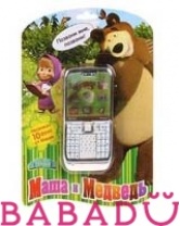 Телефон Маша и Медведь большой Затейники в ассорт.
