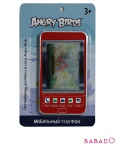 Детский мобильный телефон Samsung Angry Birds красный 1toy