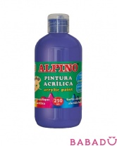 Акриловая краска 250 мл синяя Alpino (Альпино)