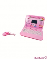 Компьютер обучающий с мышью розовый Joy Toy