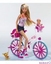 Кукла Штеффи на велосипеде Simba (Симба)