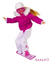 Кукла Штеффи на сноуборде Simba (Симба)