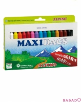 Восковые карандаши Maxidacs 15 цветов Alpino (Альпино)