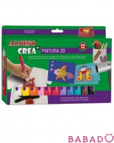 Гелевые карандаши Crea 3D 12 цветов Alpino (Альпино)