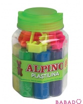 Набор пластилина и формы для лепки 8 цветов Alpino (Альпино)