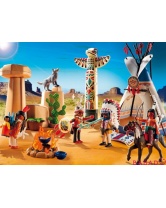 Деревня индейцев с тотемом Playmobil (Плеймобил)