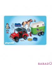 Джип с фургоном для лошадей  Playmobil (Плеймобил)