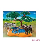 Буйвол с зебрами под деревом Playmobil (Плеймобил)