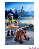 Охранник Рыцарей Льва с пушкой Playmobil (Плеймобил)