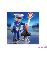 Полицейский с дорожным радаром Playmobil (Плеймобил)