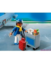 Стюардесса с тележкой Playmobil (Плеймобил)