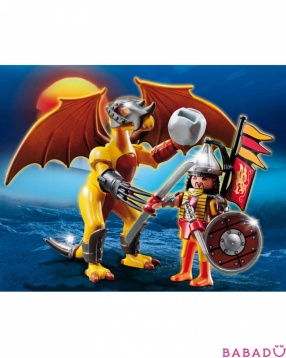 Каменный дракон с воином Playmobil (Плеймобил)